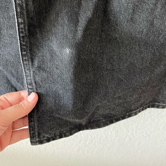 *Flaw-Spot* Madewell Denim Mid-Rise Maxi Skirt Size 33 in Lunar Wash NWT - Picture 11 of 14